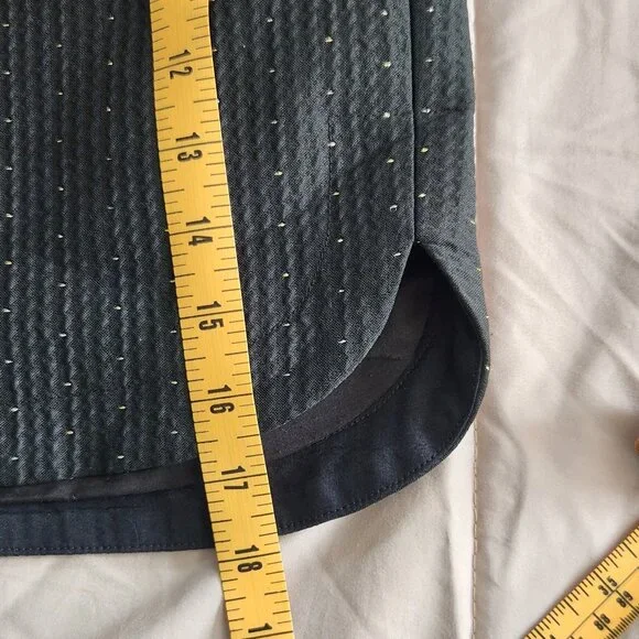 Madewell Nightfall metallic black mini skirt - Picture 13 of 13